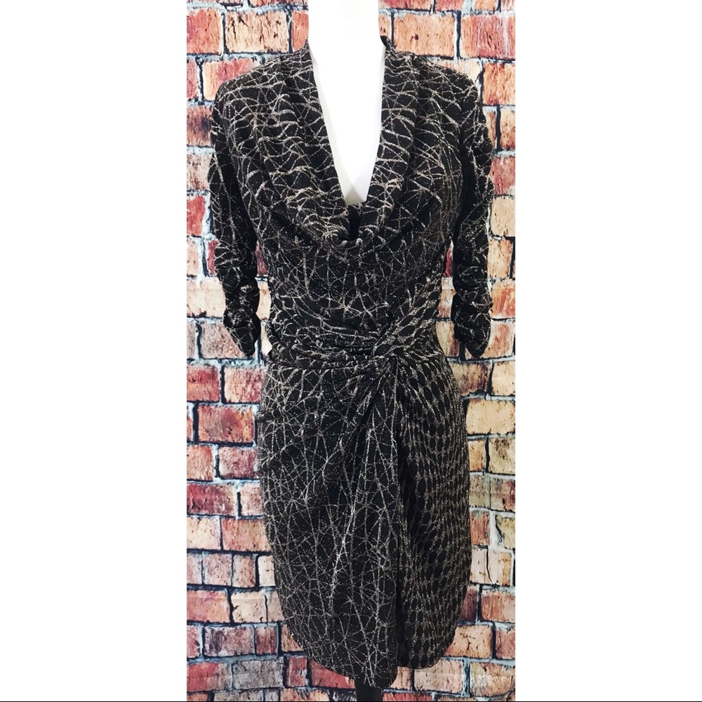 Alberto Makali Sparkly Knotted Front Small Dress